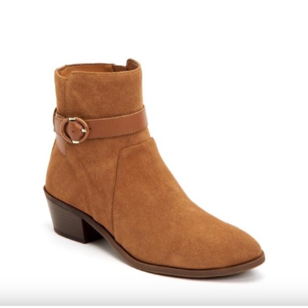 Taryn Rose (NEW) Suede Boots in Tawny Brown